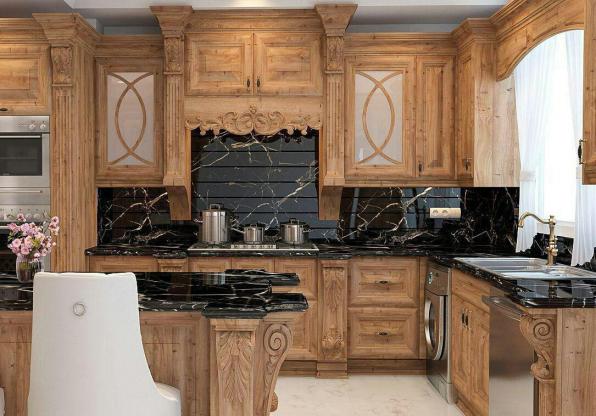 آموزش نصب انواع کابینت آشپزخانه تمام چوب