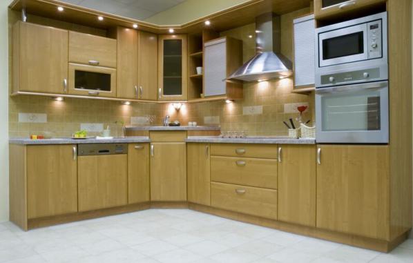 جدیدترین مدل کابینت آشپزخانه رنگ چوب